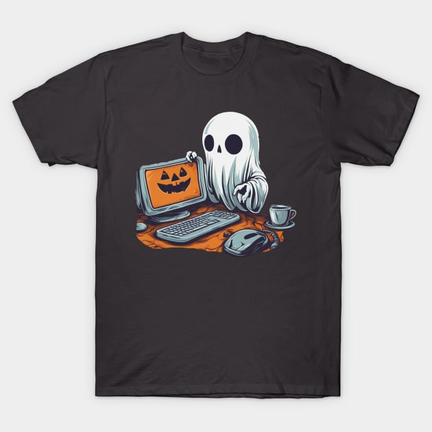 Ghost software developer computer engineer T-Shirt by Edgi